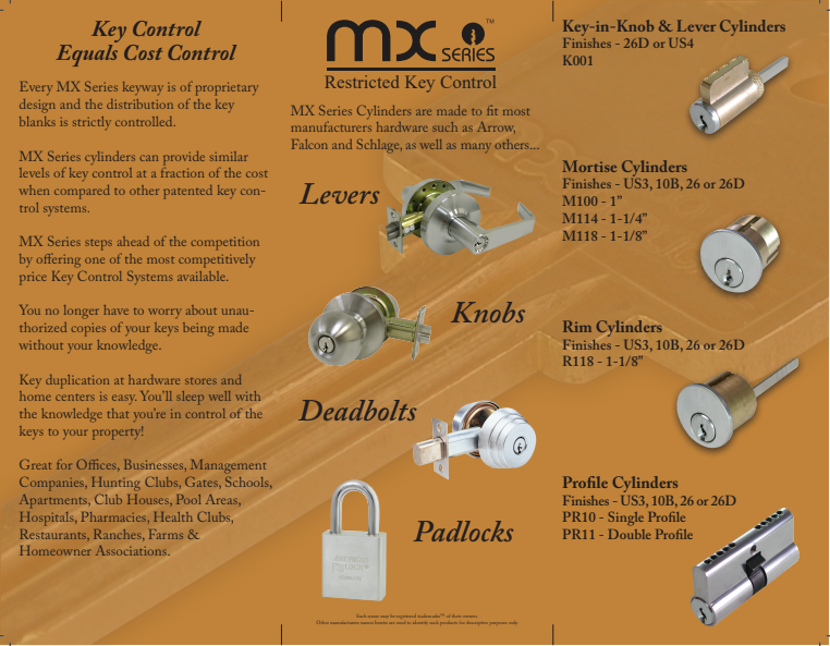 High Security Lock Hardware can add more peace of mind per dollar spent on security measures.
